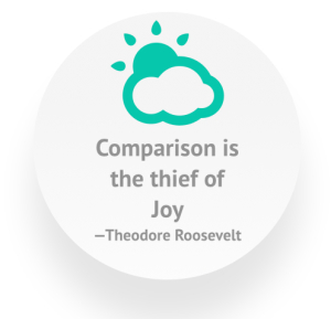 Comparison is thief of Joy