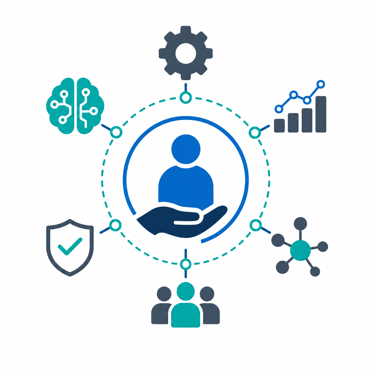 Human Centered Intelligence Systems Clipart