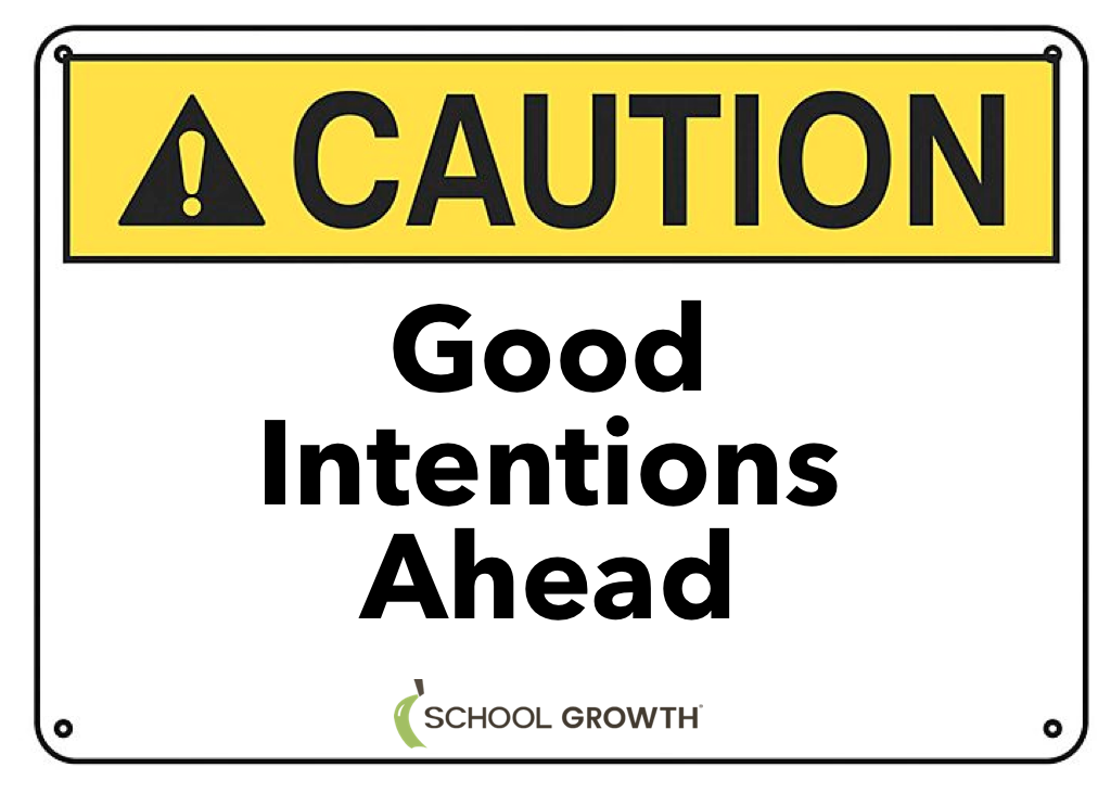 SG Good Intentions Ahead Sign